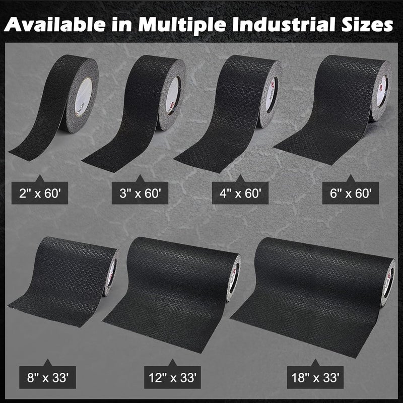 SX Anti Slip Tape 6" x 60' Premium High Traction Non Skid Tape for Outdoor Stairs, Decks, Ramps - Waterproof & Durable - Image 5